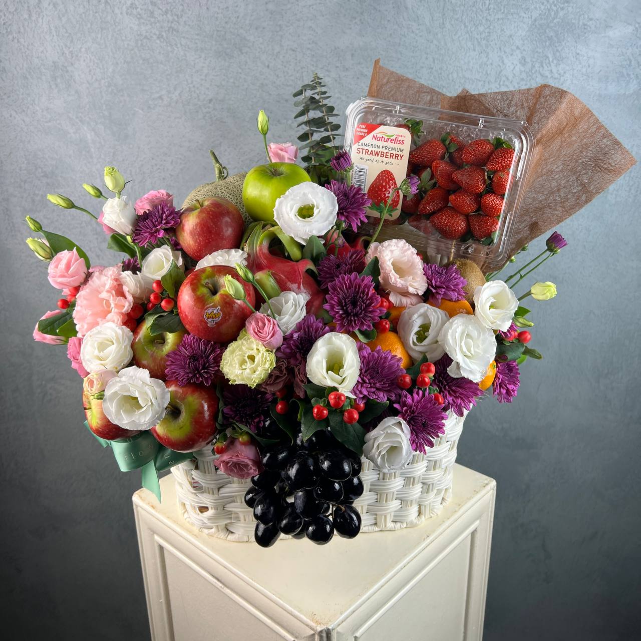 Alleya Flowers and Fruit Basket