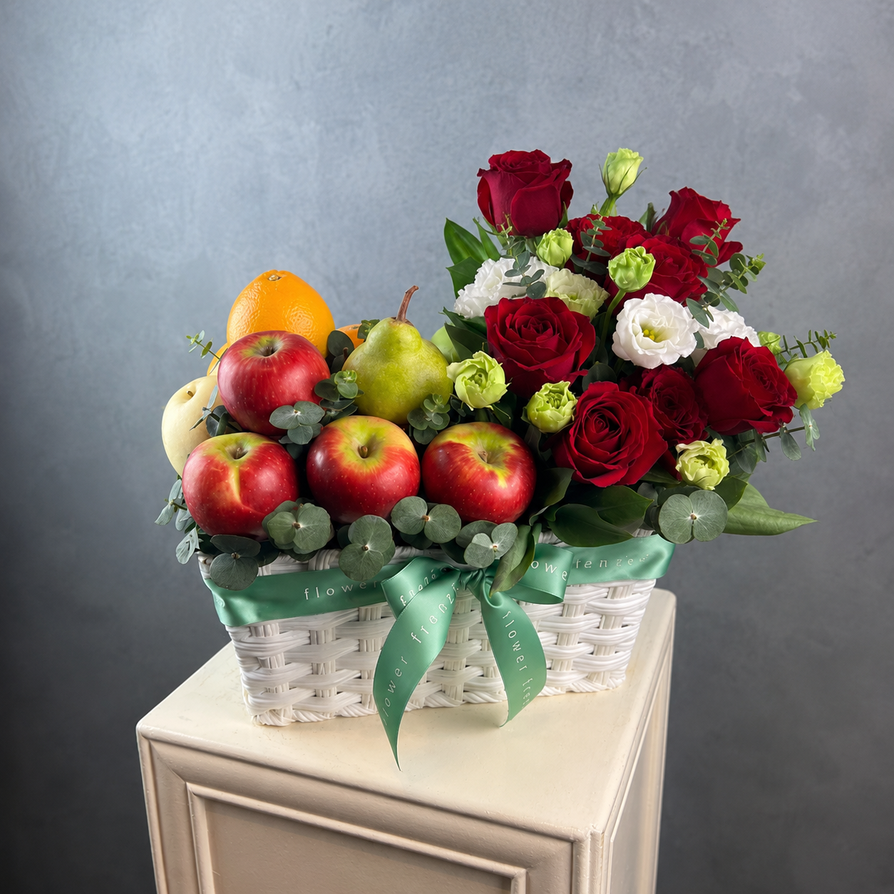 Cecilia Flowers and Fruit Basket
