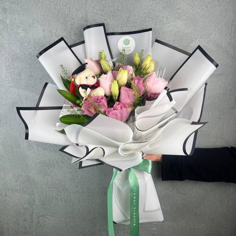 Eustoma Graduation Bouquet