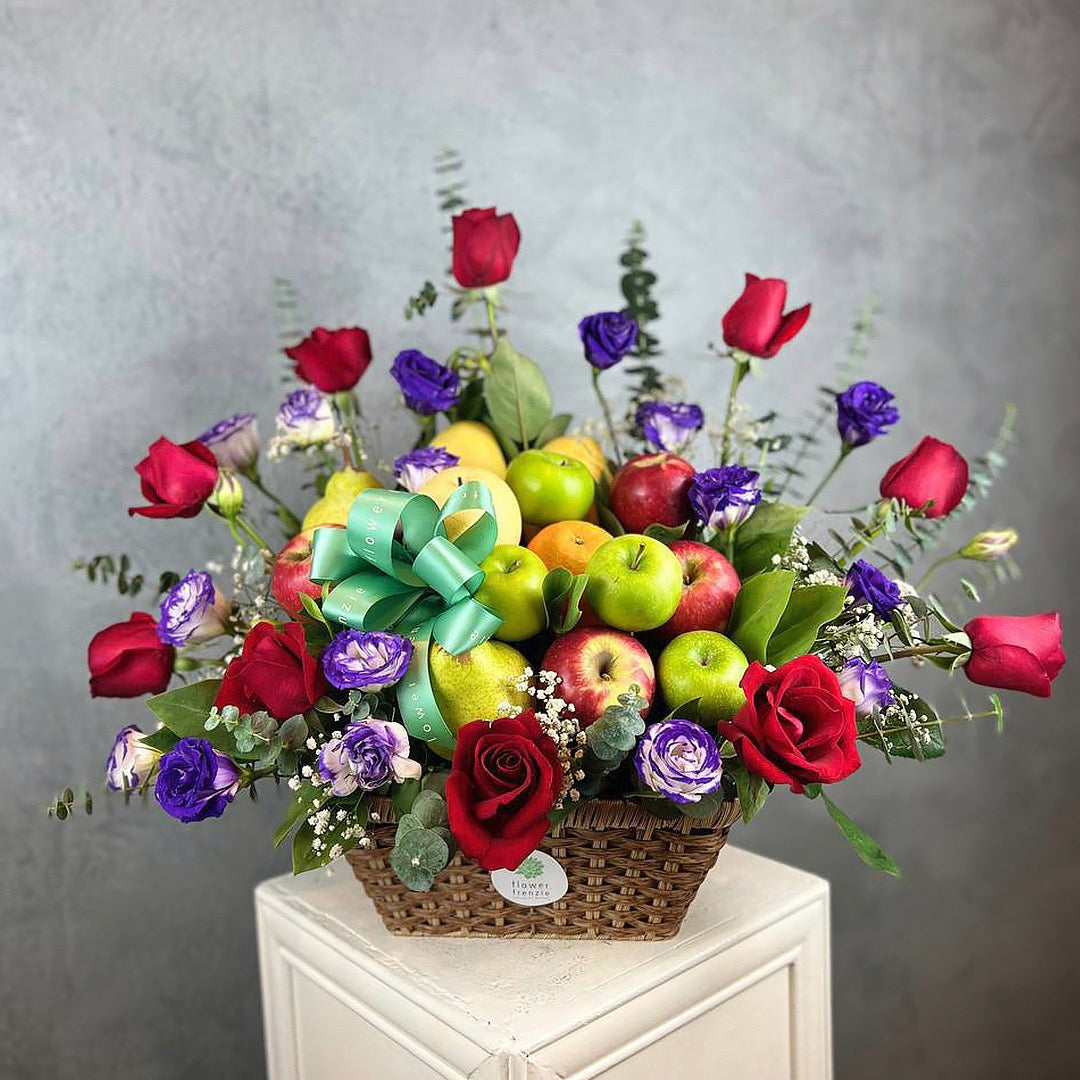 Elly Flowers and Fruit Basket