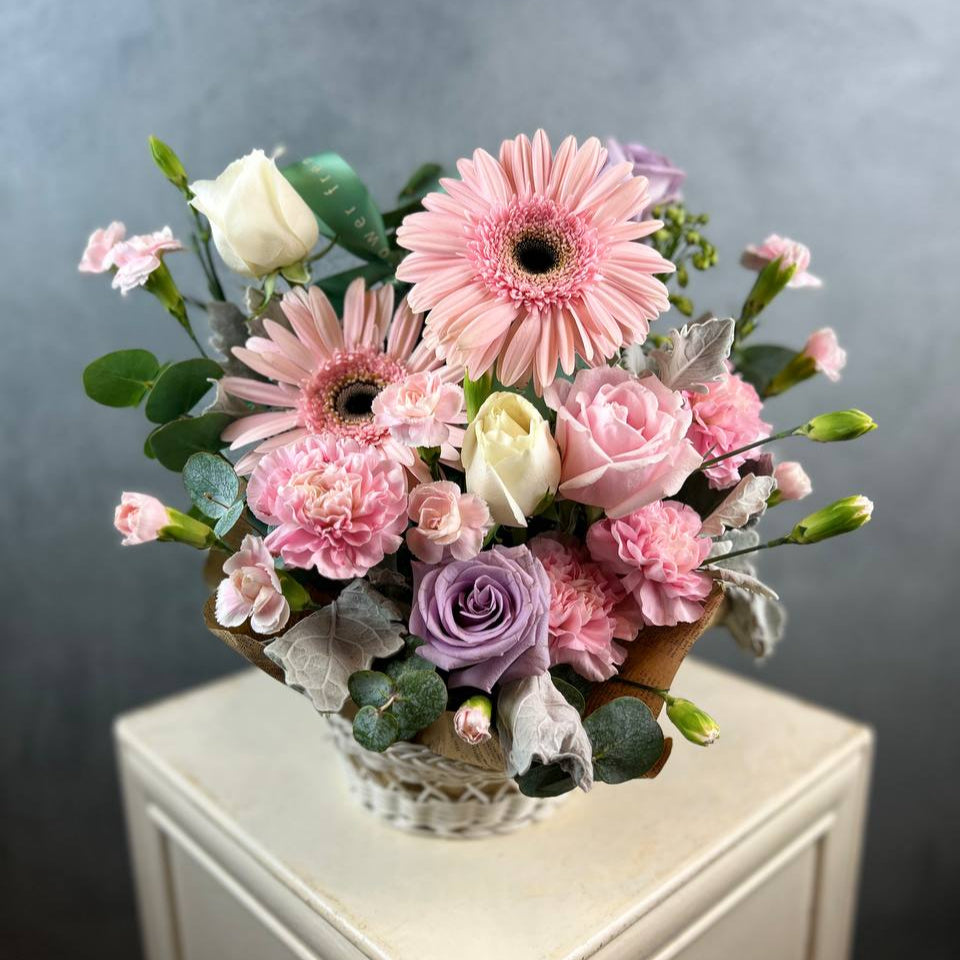 Petal Whispers Flower Basket
