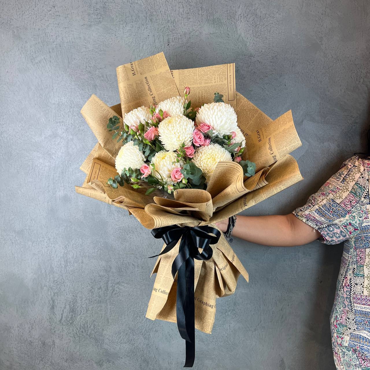 Vintage Mums Bouquet