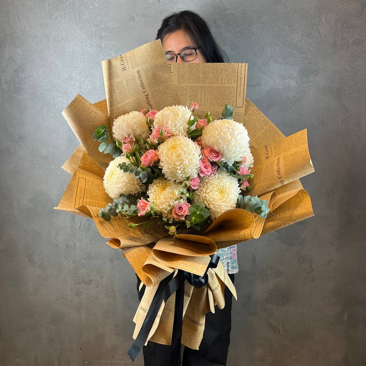 Vintage Mums Bouquet