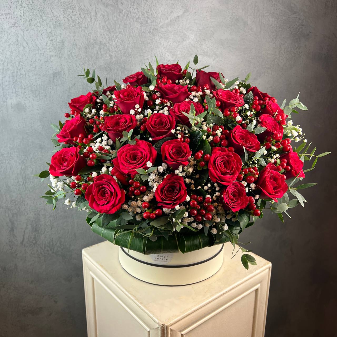 Roses and Berries Flower Box