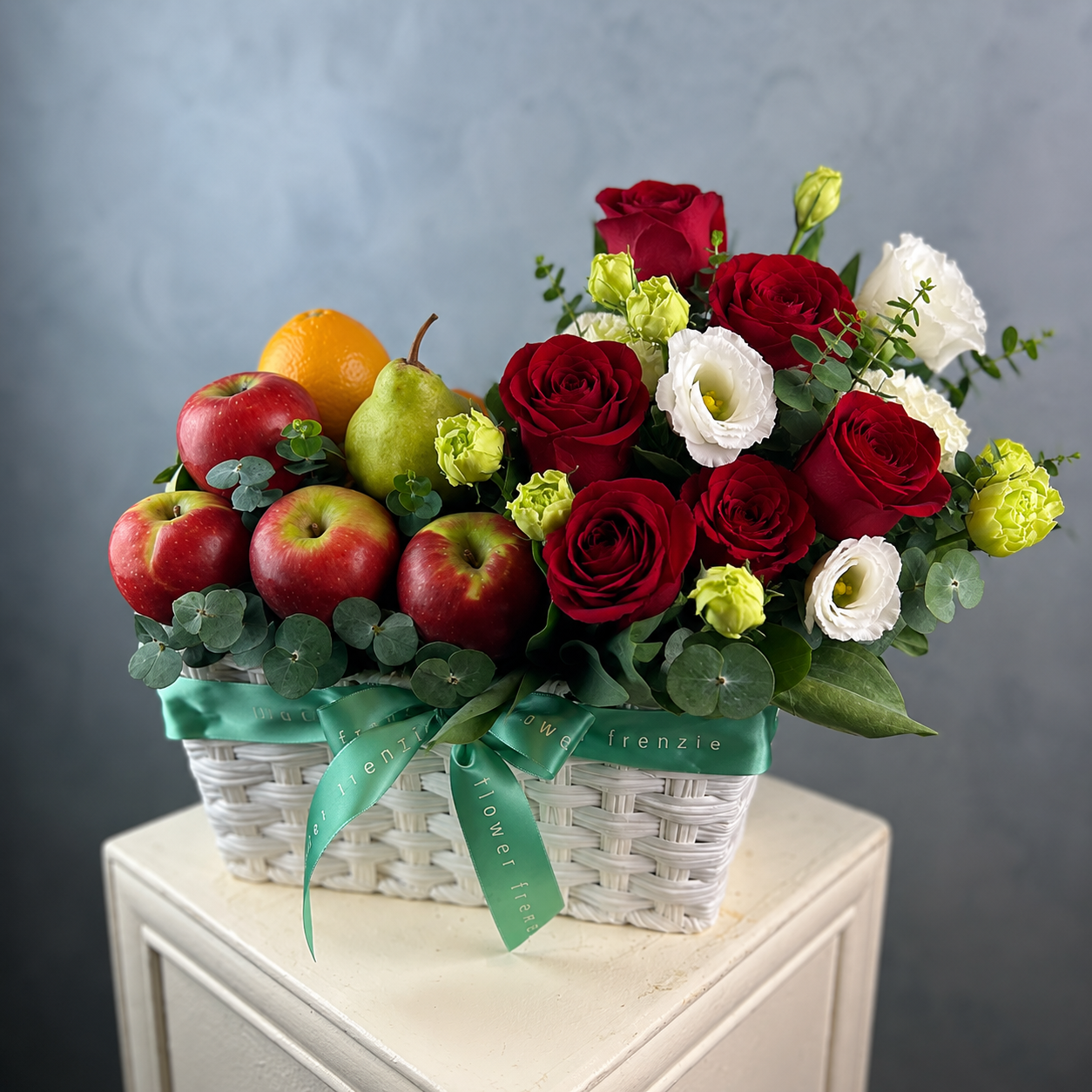Cecilia Flowers and Fruit Basket