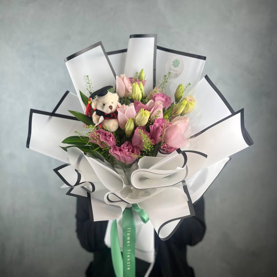 Eustoma Graduation Bouquet