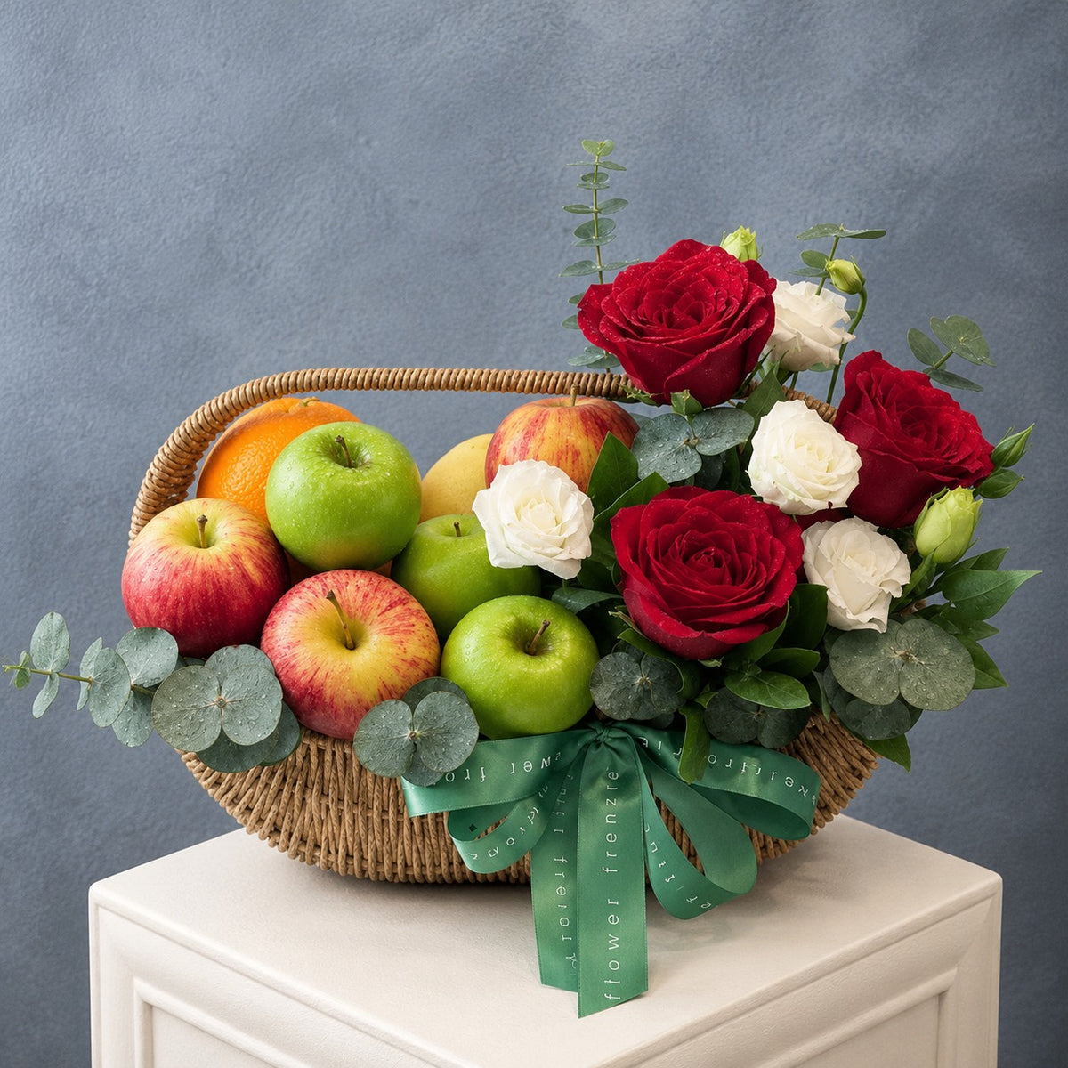 Cecilia Flowers and Fruit Basket