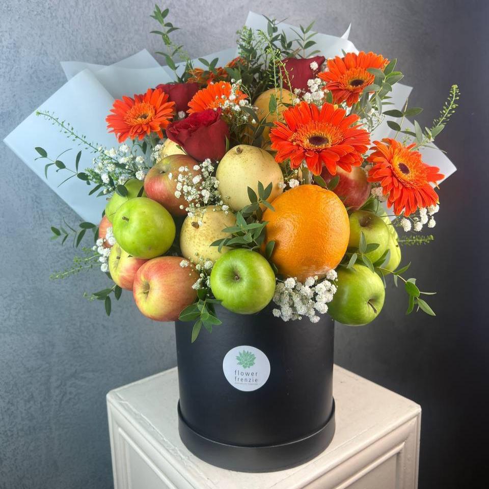 Ebony Flowers and Fruit Box