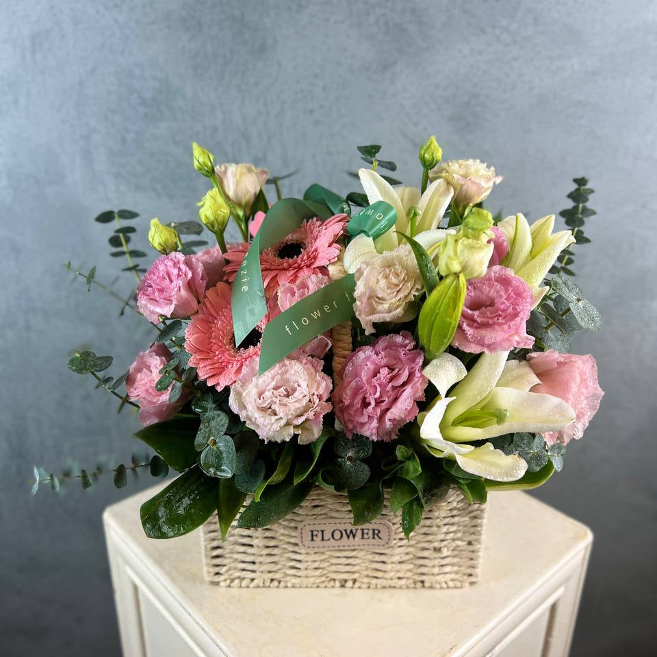 Petal Whispers Flower Basket