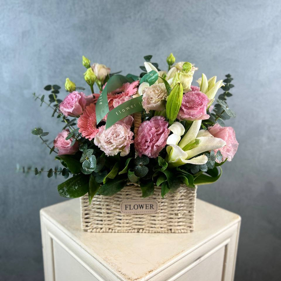 Petal Whispers Flower Basket