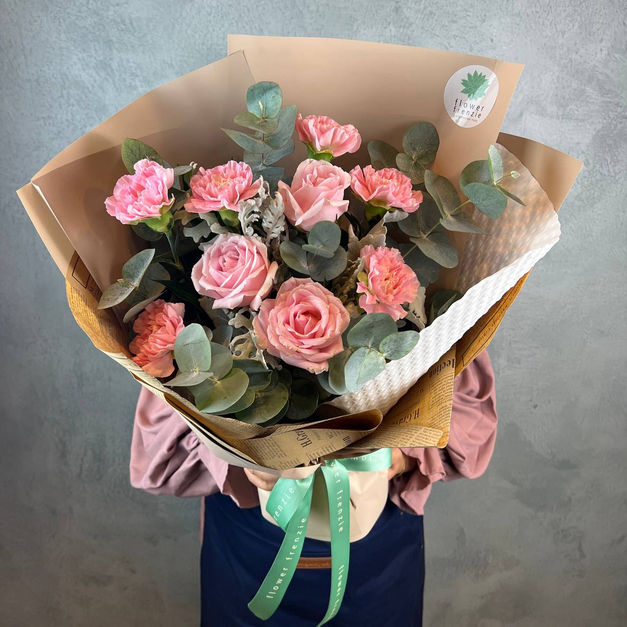 Pinky Snowy Bouquet