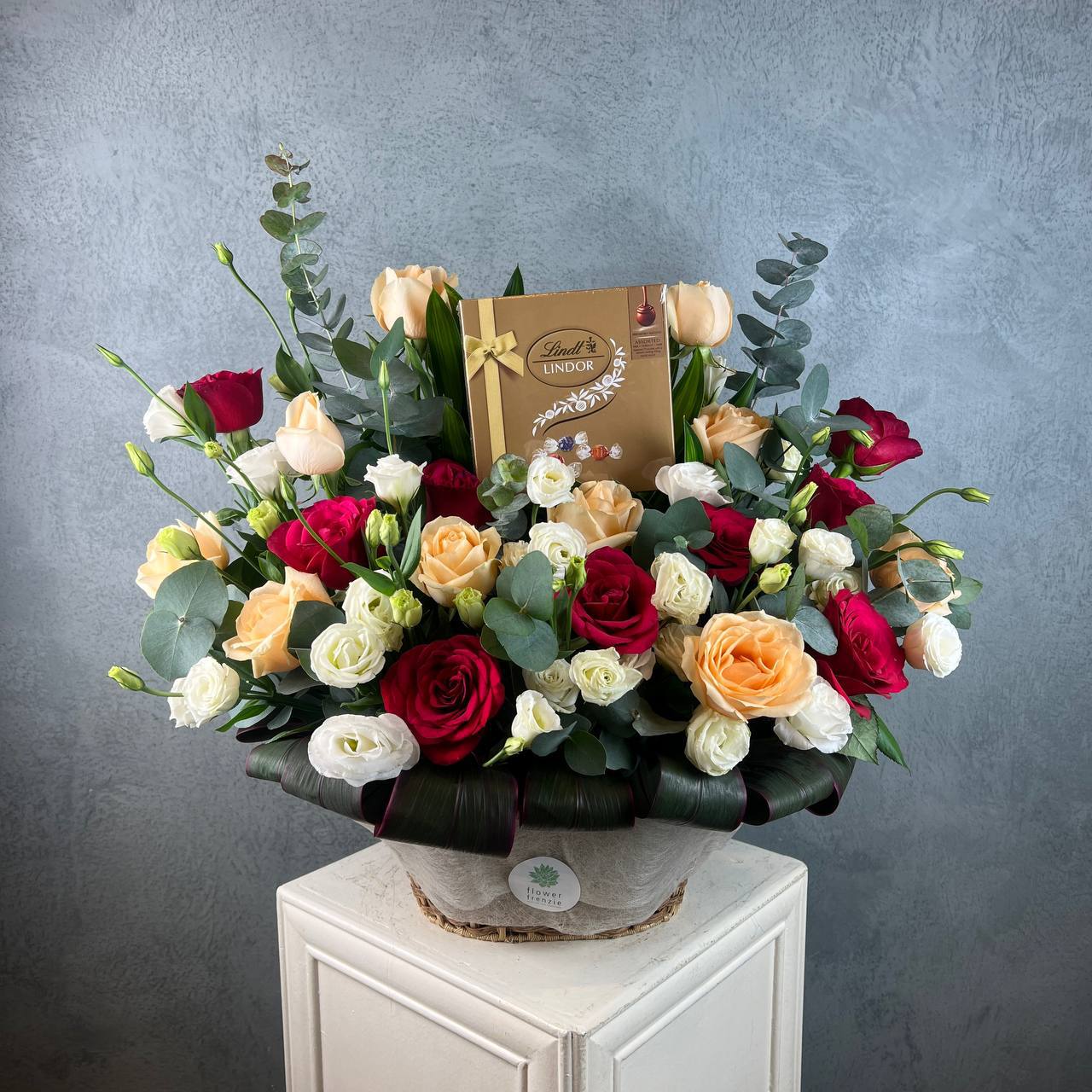 Premium Swiss Roses Basket