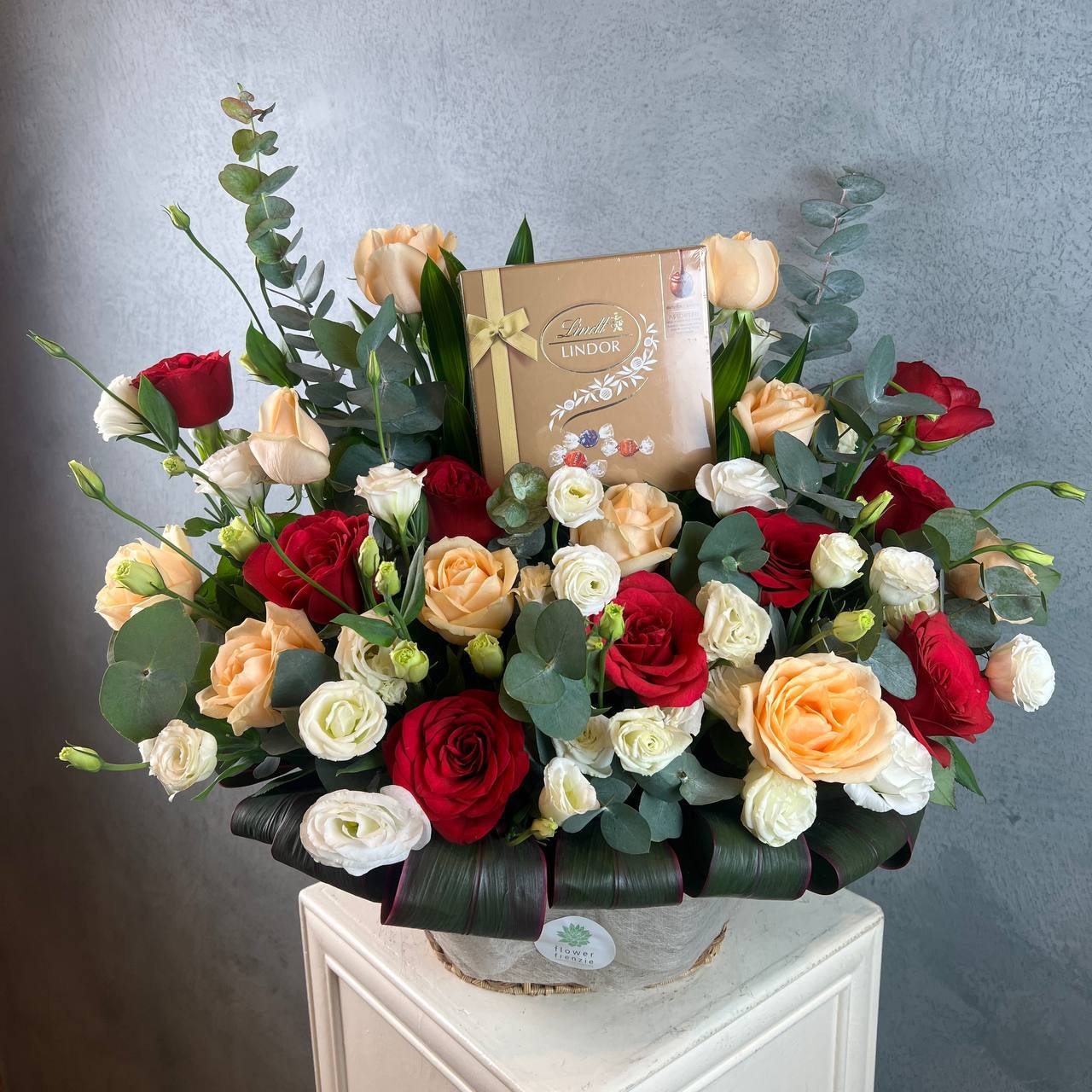 Premium Swiss Roses Basket