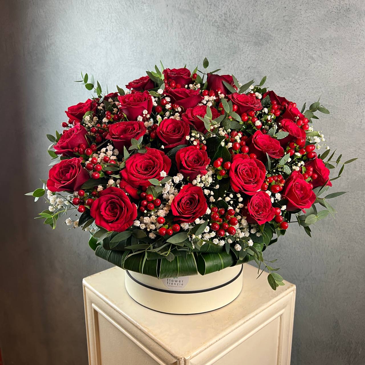 Roses and Berries Flower Box