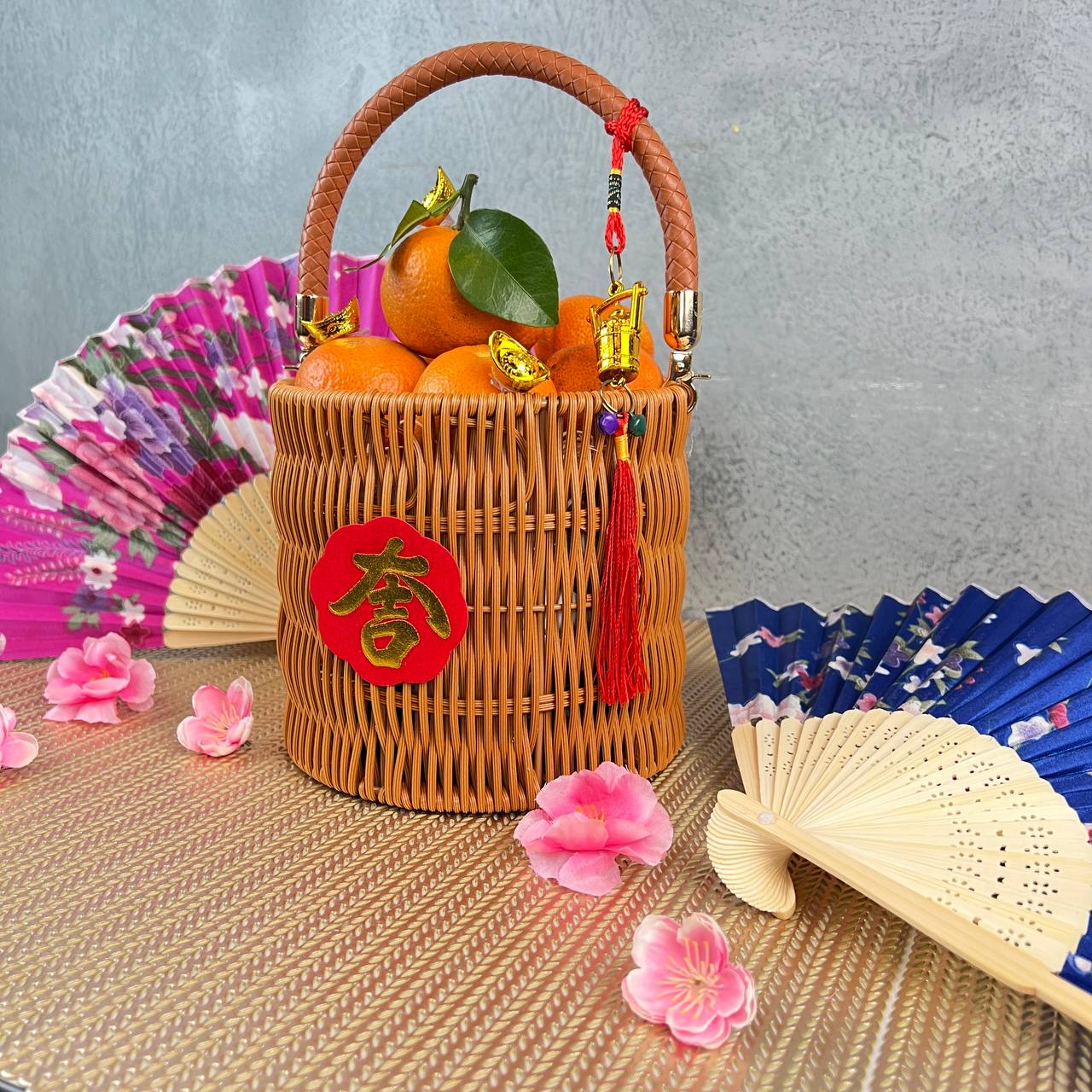 Golden Prosperity Basket