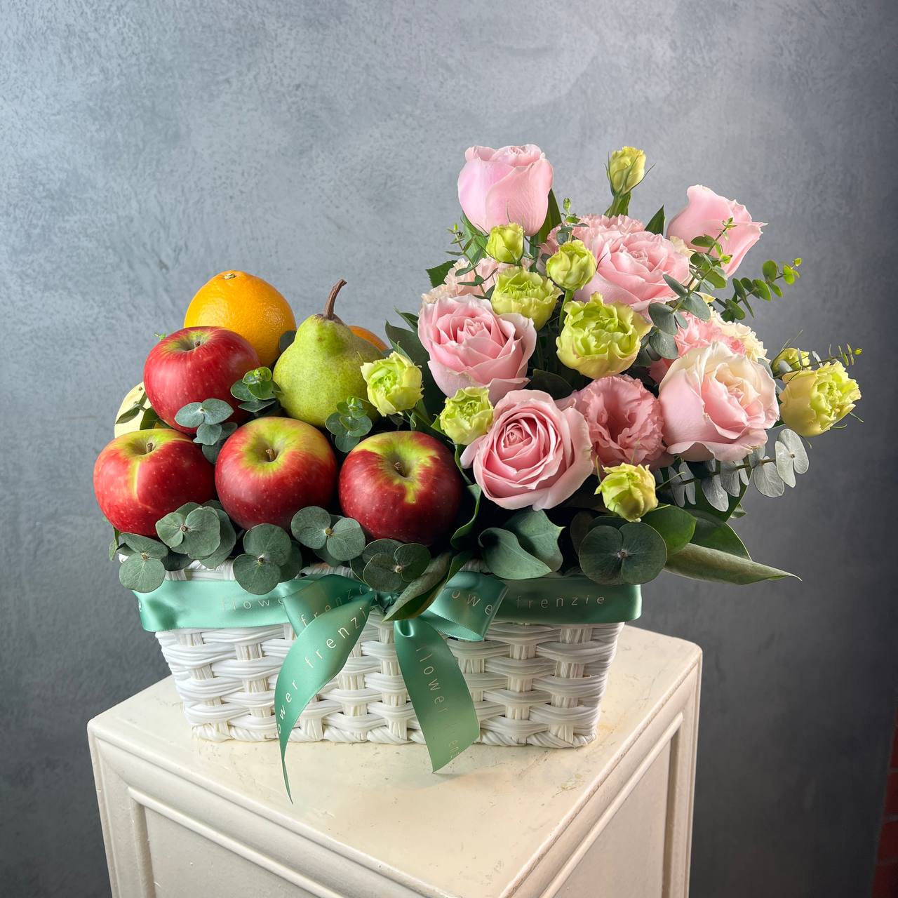 Cecilia Flowers and Fruit Basket