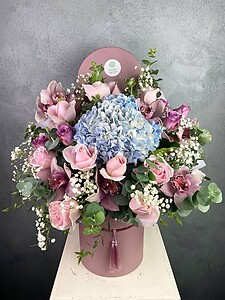 Pastel Themed Hydrangea and Roses