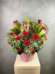 Roses & Lilies with Chocs