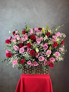 Stunning Roses Basket