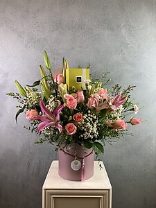 Roses and Lilies with Patchi (Pre-Order)
